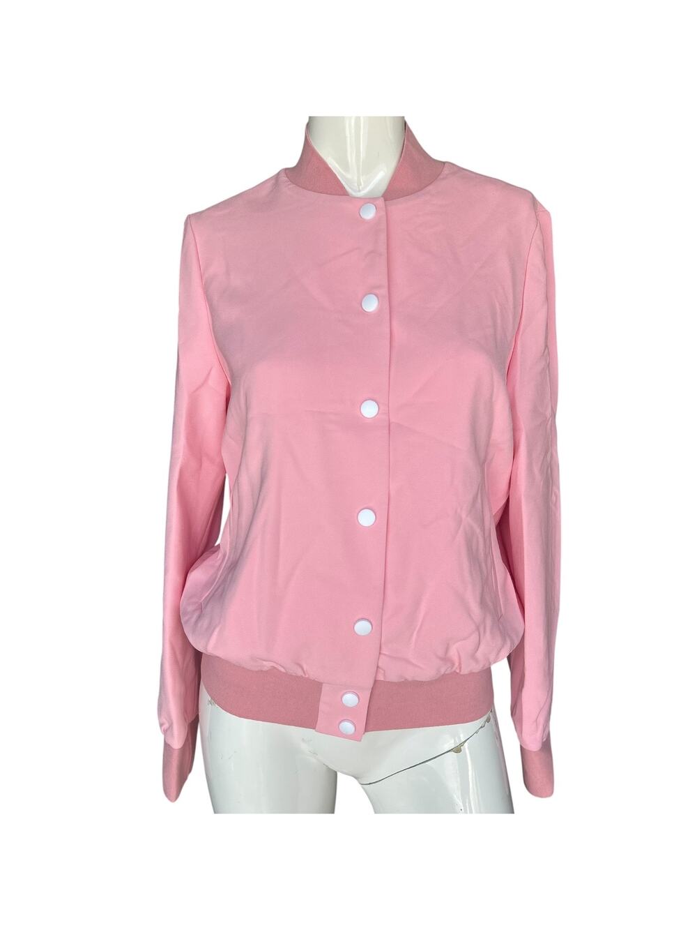 St. Sereno Pink Varsity Jacket Small NWT